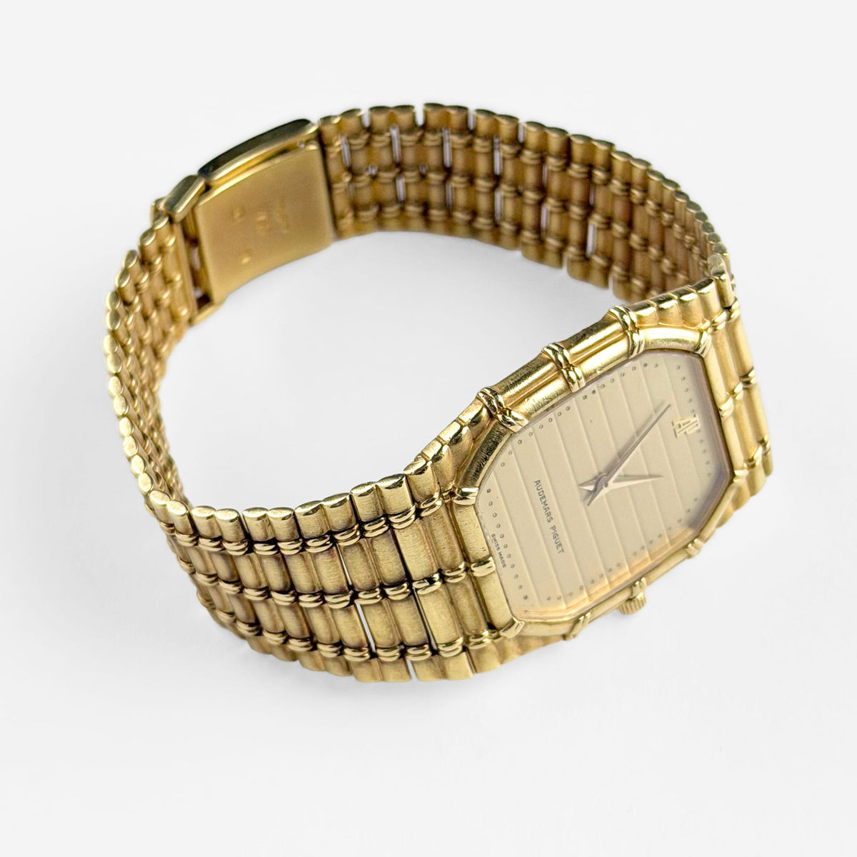 Audemars Piguet Bamboo Vintage 'Ladies' Yellow Gold Champagne Dial