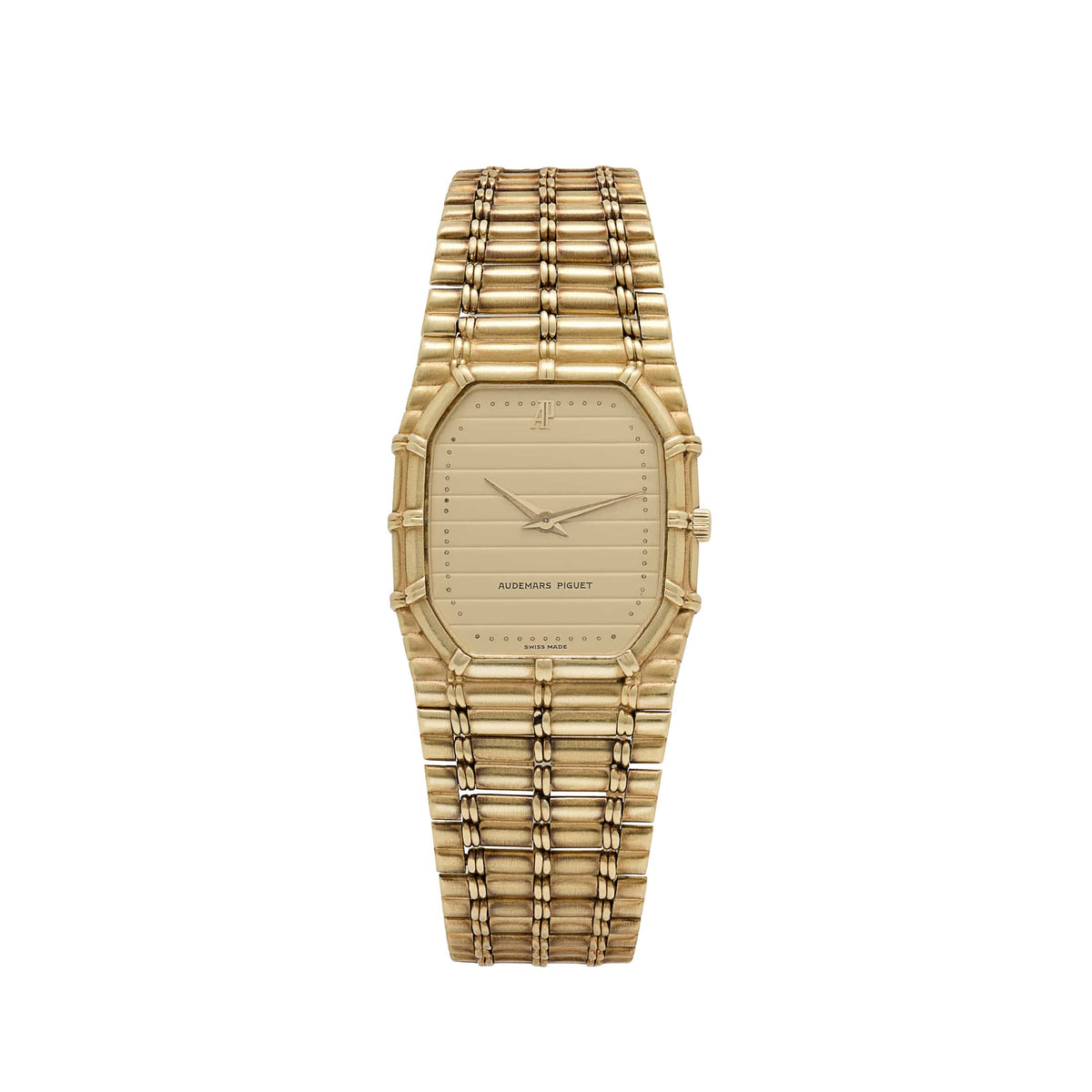 Audemars Piguet Bamboo Vintage 'Ladies' Yellow Gold Champagne Dial