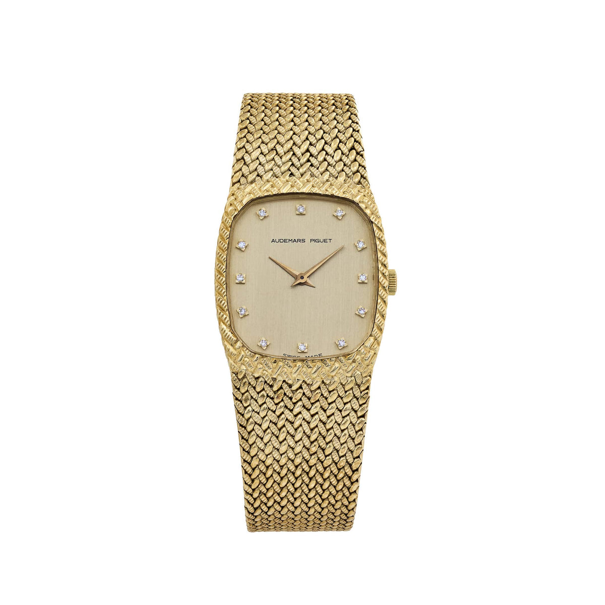 Audemars Piguet Cobra 14126BA 'Ladies' Yellow Gold Champagne Diamond Dial