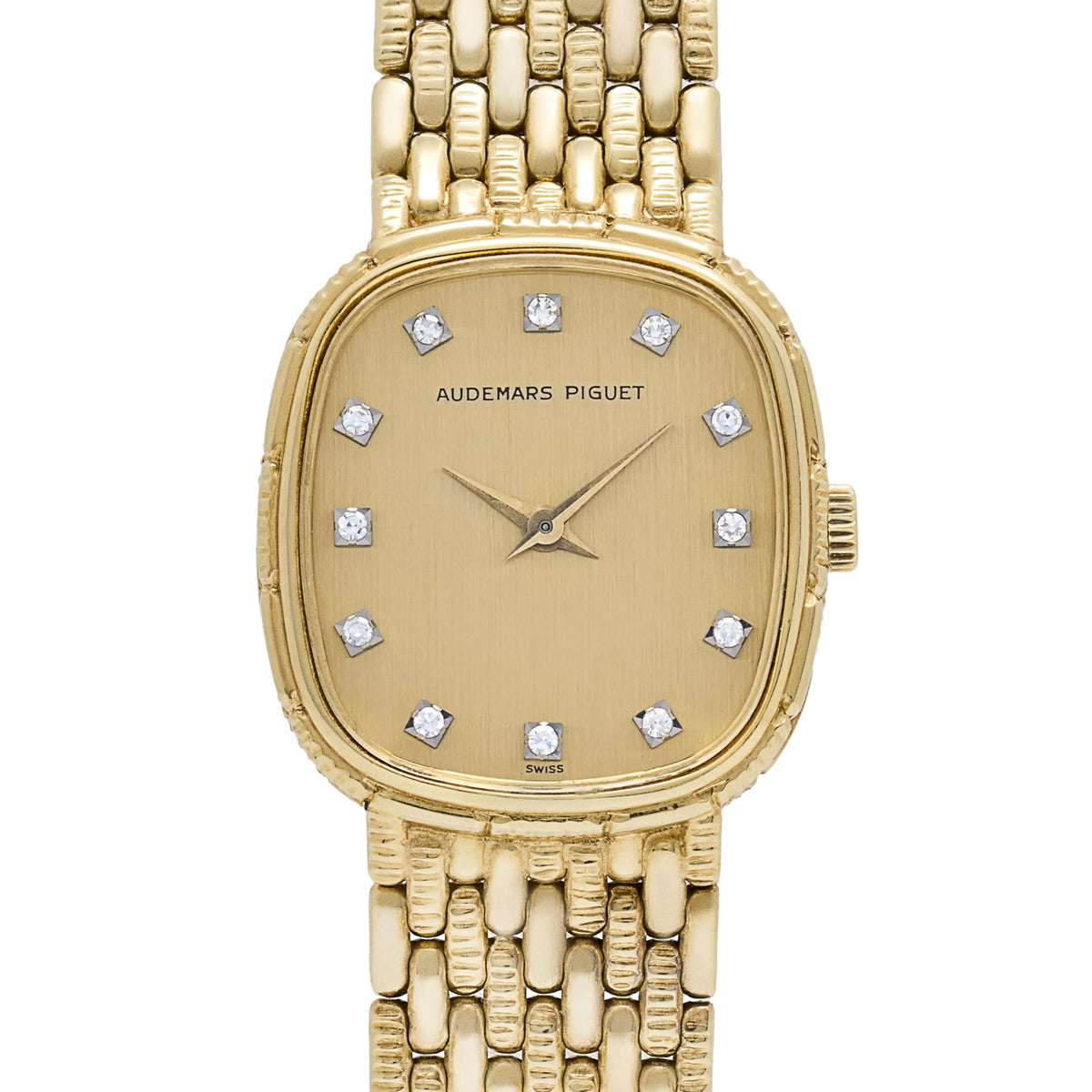 Audemars Piguet Cobra 'Ladies' Yellow Gold Champagne Diamond Dial