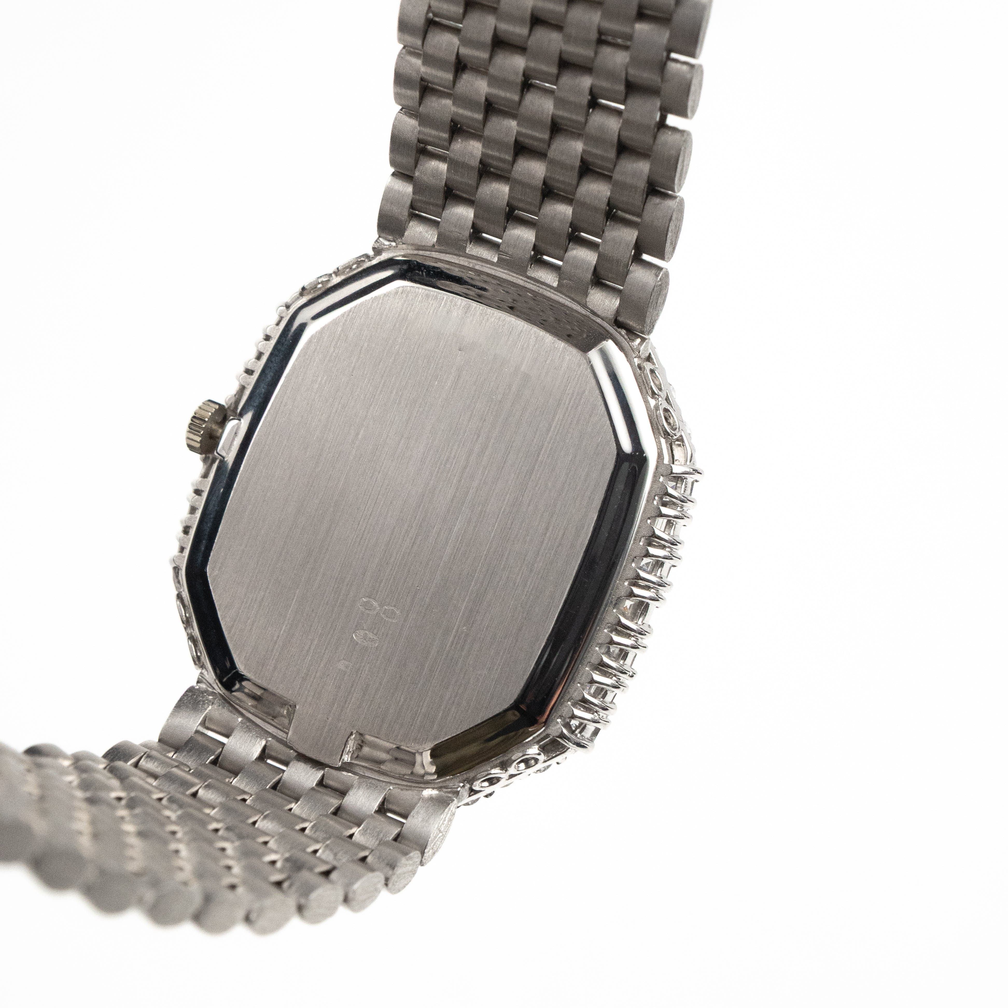 Audemars Piguet Cobra Vintage 'Ladies' White Gold Silver Diamond Dial Diamond Bezel