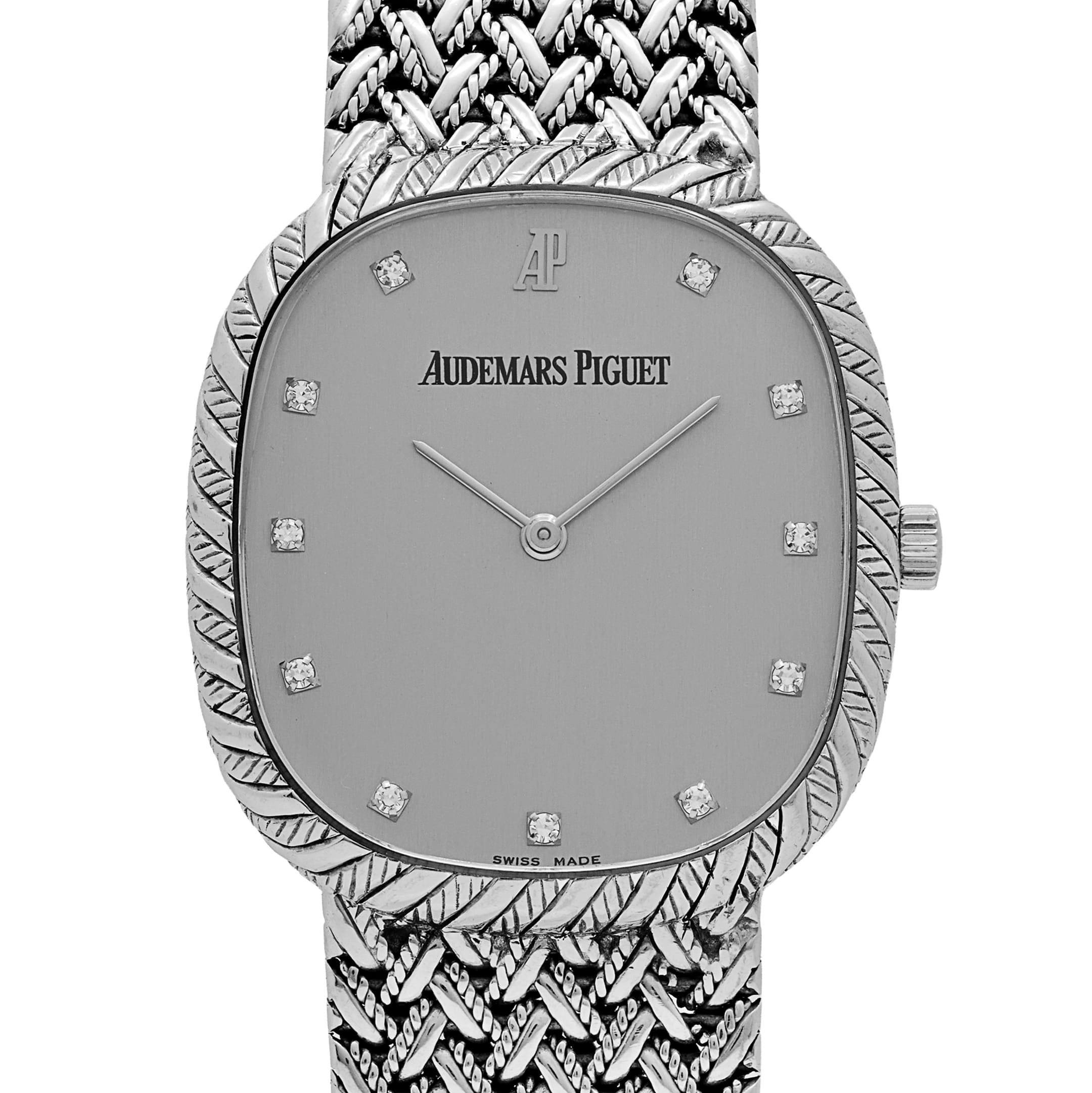Audemars Piguet Cobra Vintage White Gold Silver Diamond Dial