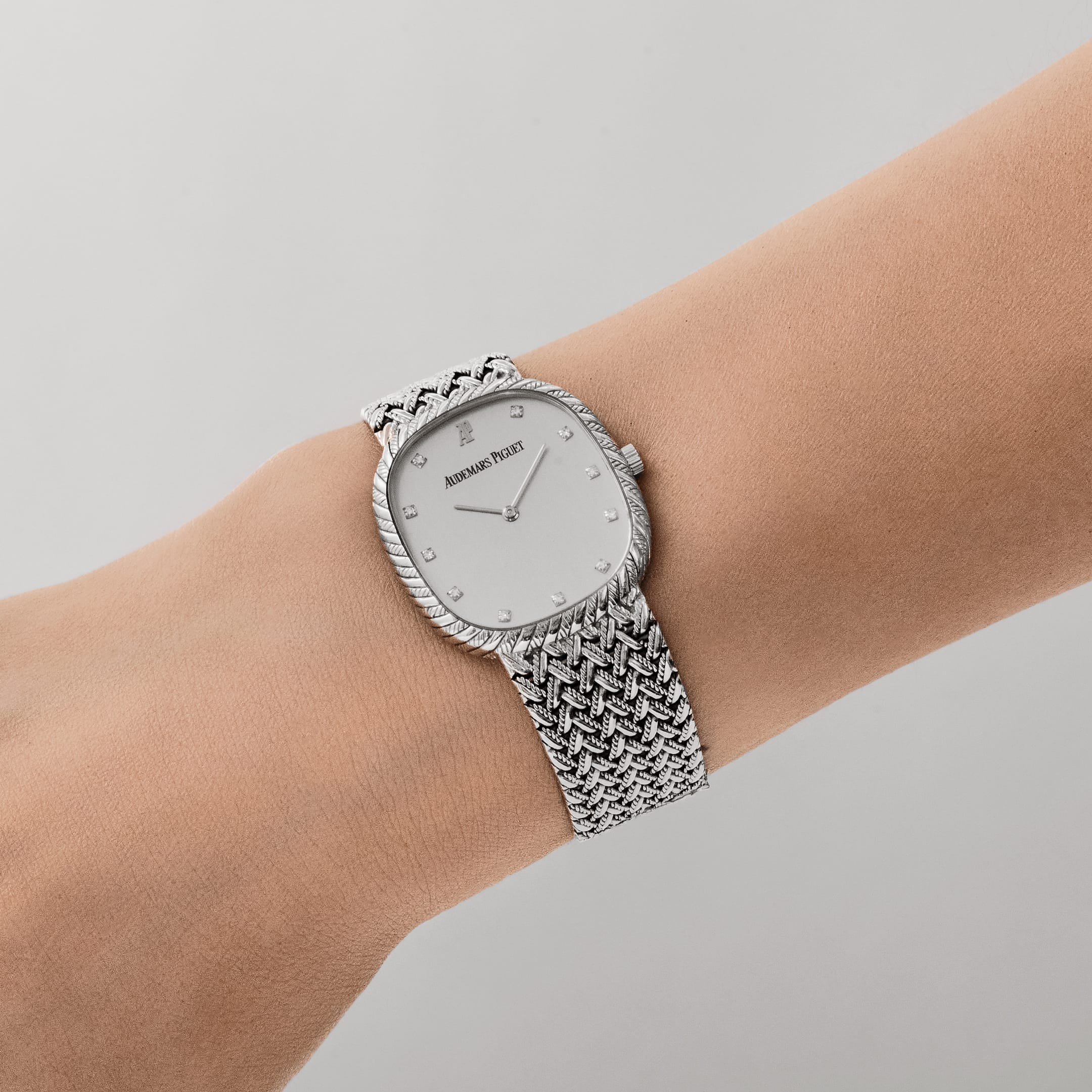 Audemars Piguet Cobra Vintage White Gold Silver Diamond Dial