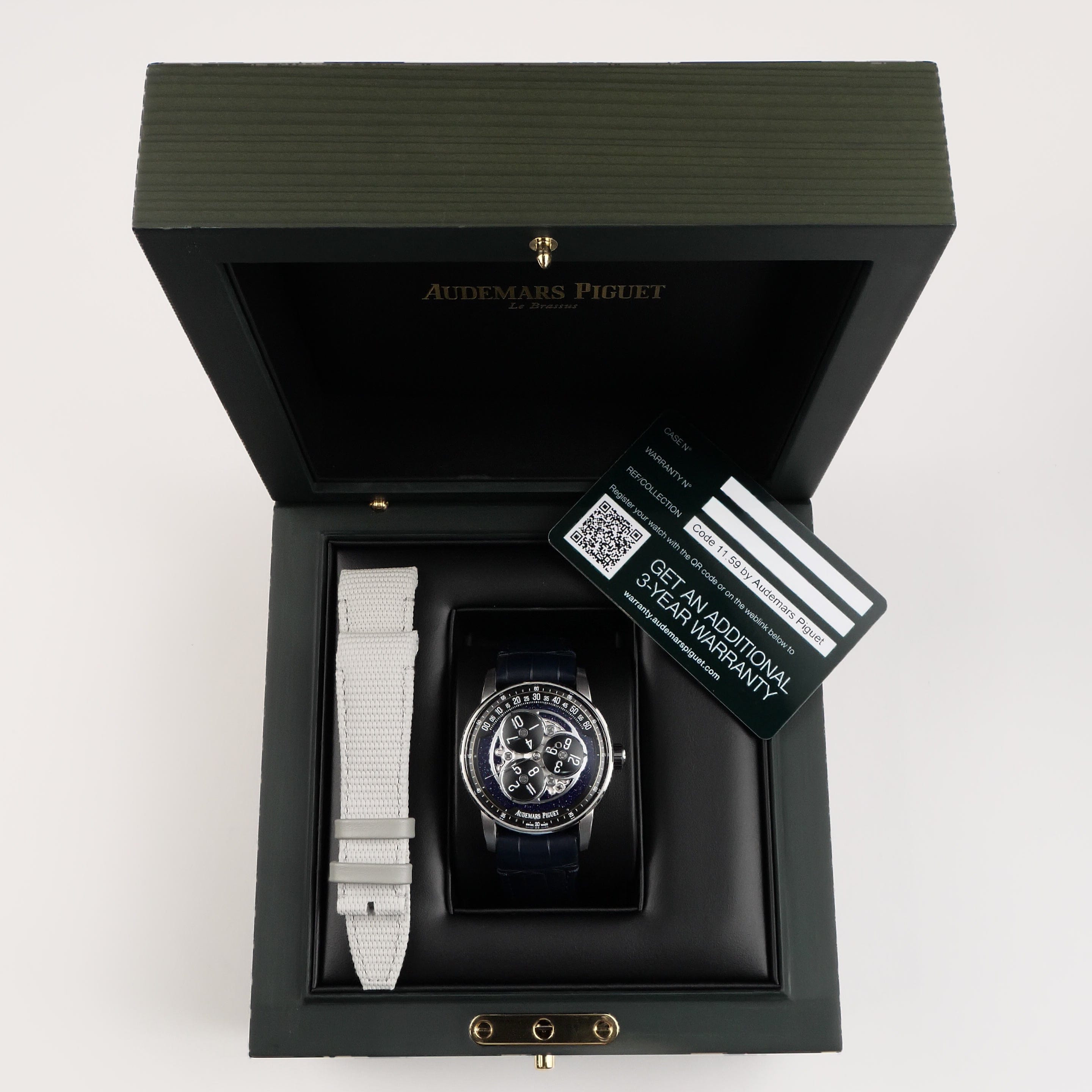 時計 andrenaka Audemars Piguet Code 11.59 15212NB.OO.A002KB.01 'Starwheel' White