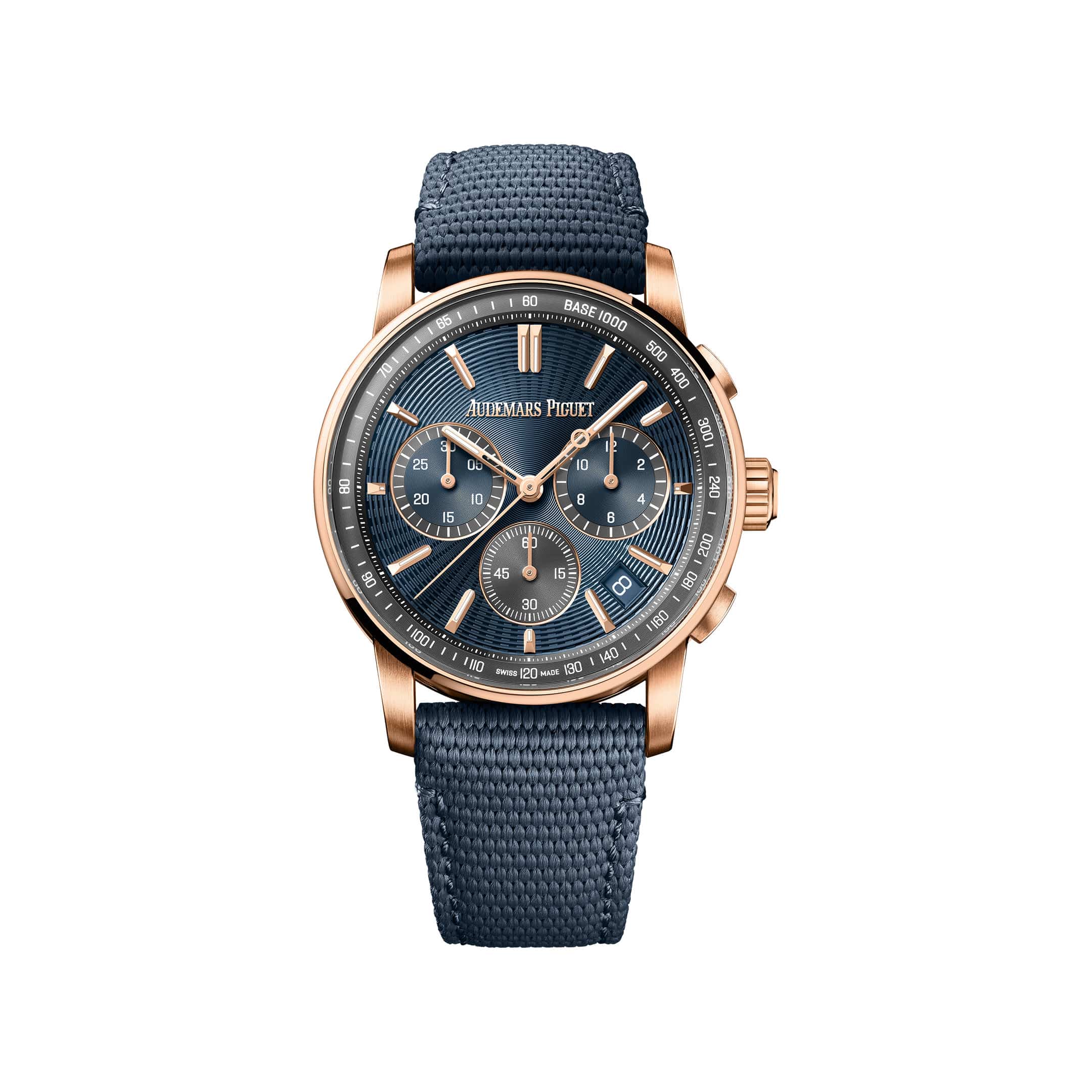 Audemars Piguet Code 11.59 26393OR.OO.A348KB.01 Flyback Chronograph Rose Gold Blue Dial (2026)