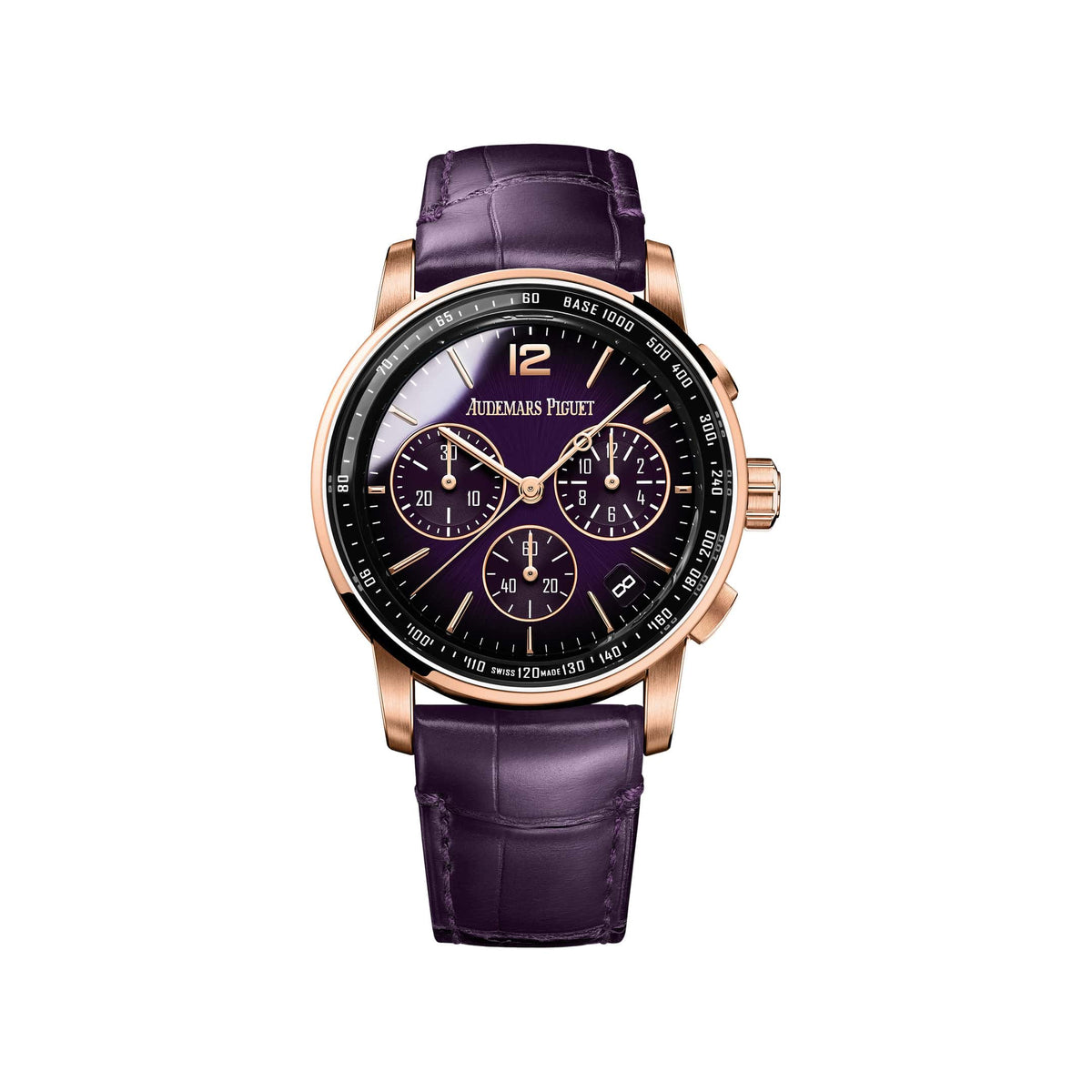Audemars Piguet Code 11.59 26393OR.OO.A616CR.01 Flyback Chronograph Rose Gold Smoked Purple Dial