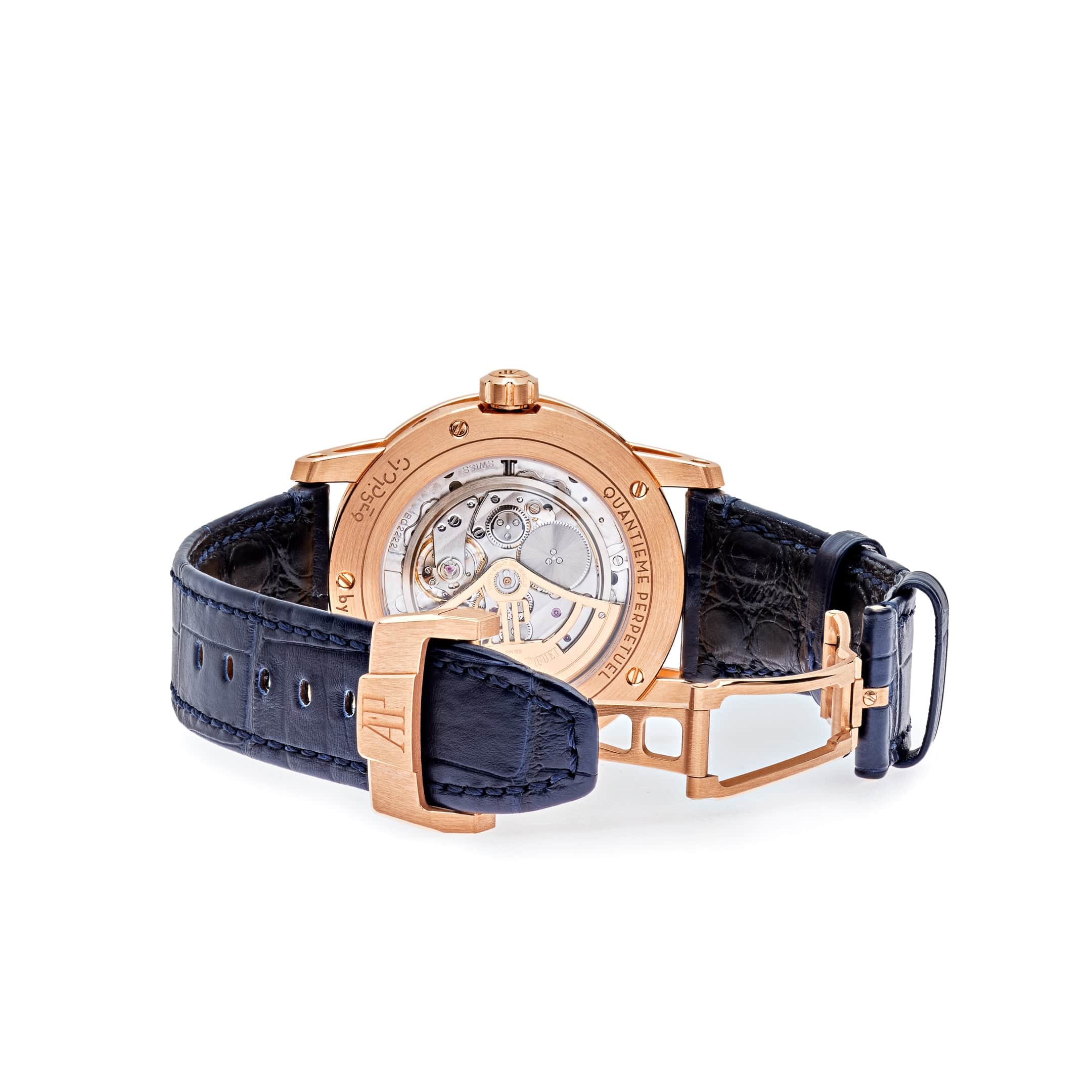 Luxury Watch Audemars Piguet Perpetual Calendar 'Code 11.59' Blue Dial 26394OR.OO.D321CR.01 Wrist Aficionado