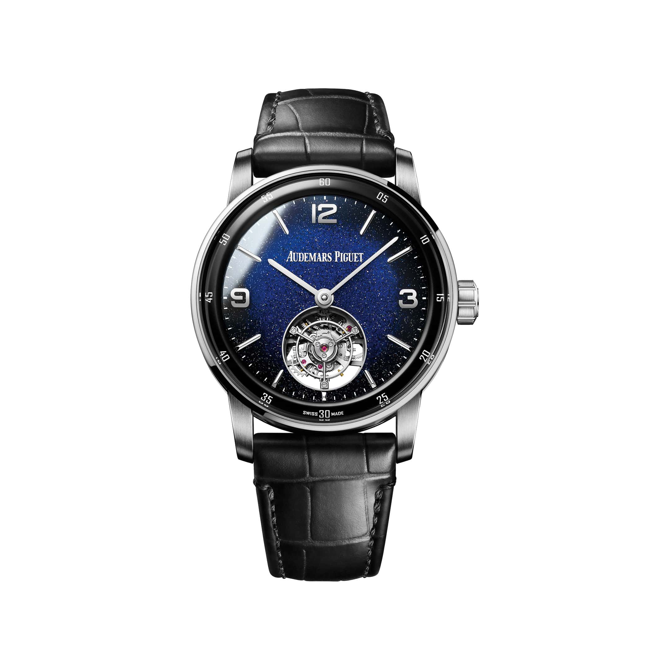 Audemars Piguet Code 11.59 26396BC.OO.D002CR.01 Flying Tourbillon White Gold Blue Aventurine Dial