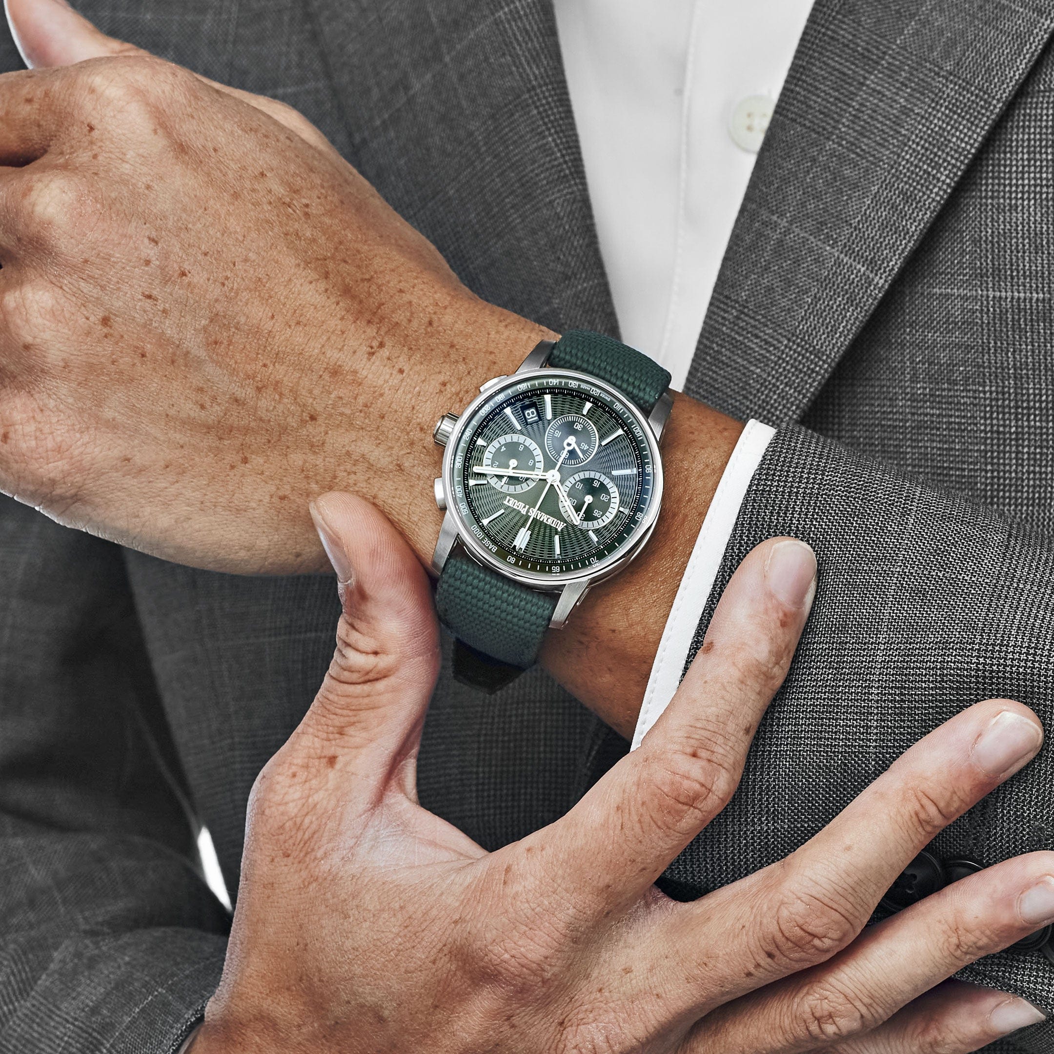 Audemars Piguet Code 11.59 Chronograph 26393ST.OO.A056KB.01 Stainless Steel Green Dial (2023)