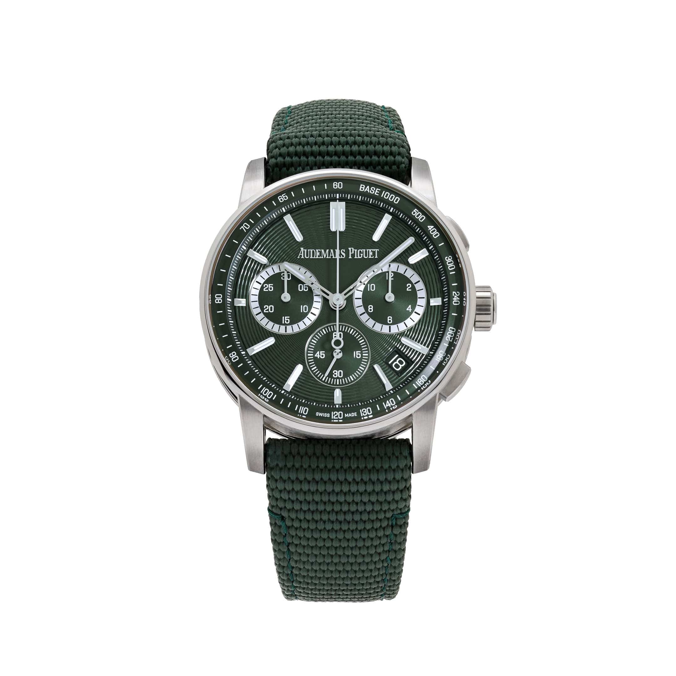 Audemars Piguet Code 11.59 Chronograph 26393ST.OO.A056KB.01 Stainless Steel Green Dial (2023)
