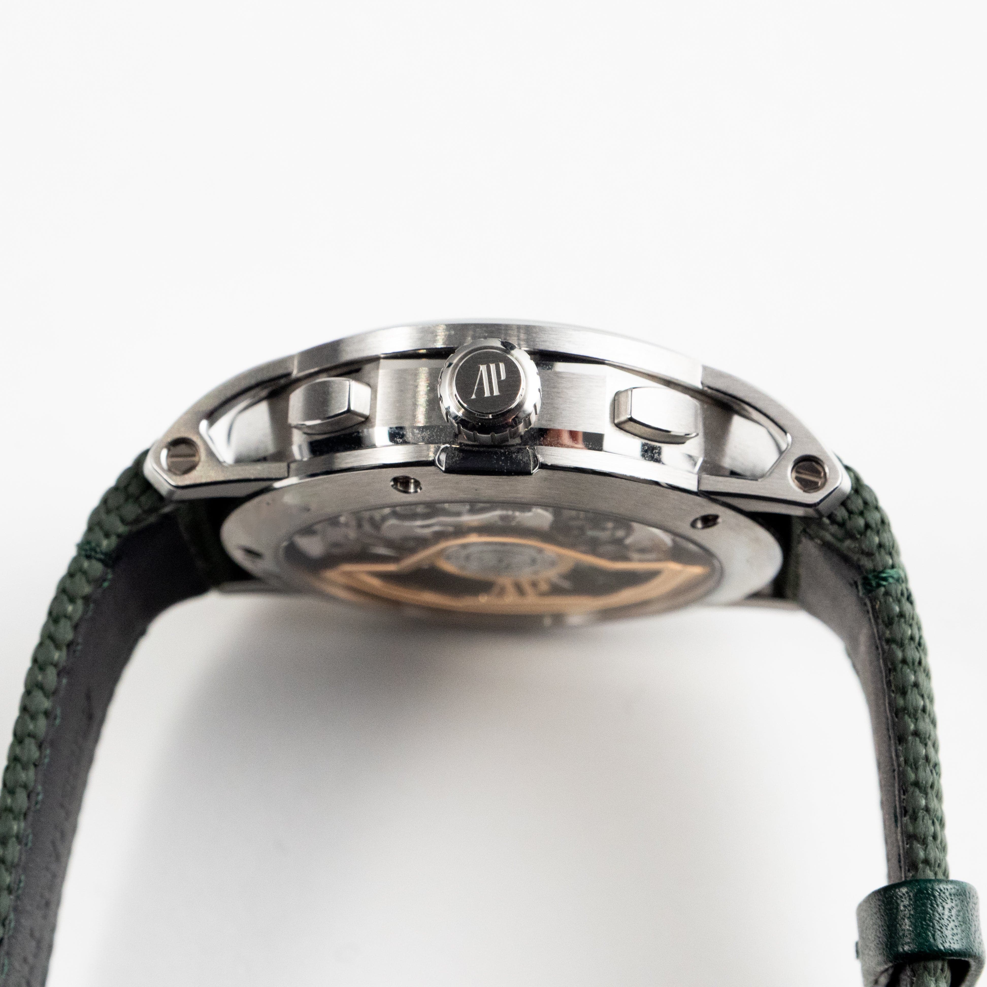 Audemars Piguet Code 11.59 Chronograph 26393ST.OO.A056KB.01 Stainless Steel Green Dial (2023)