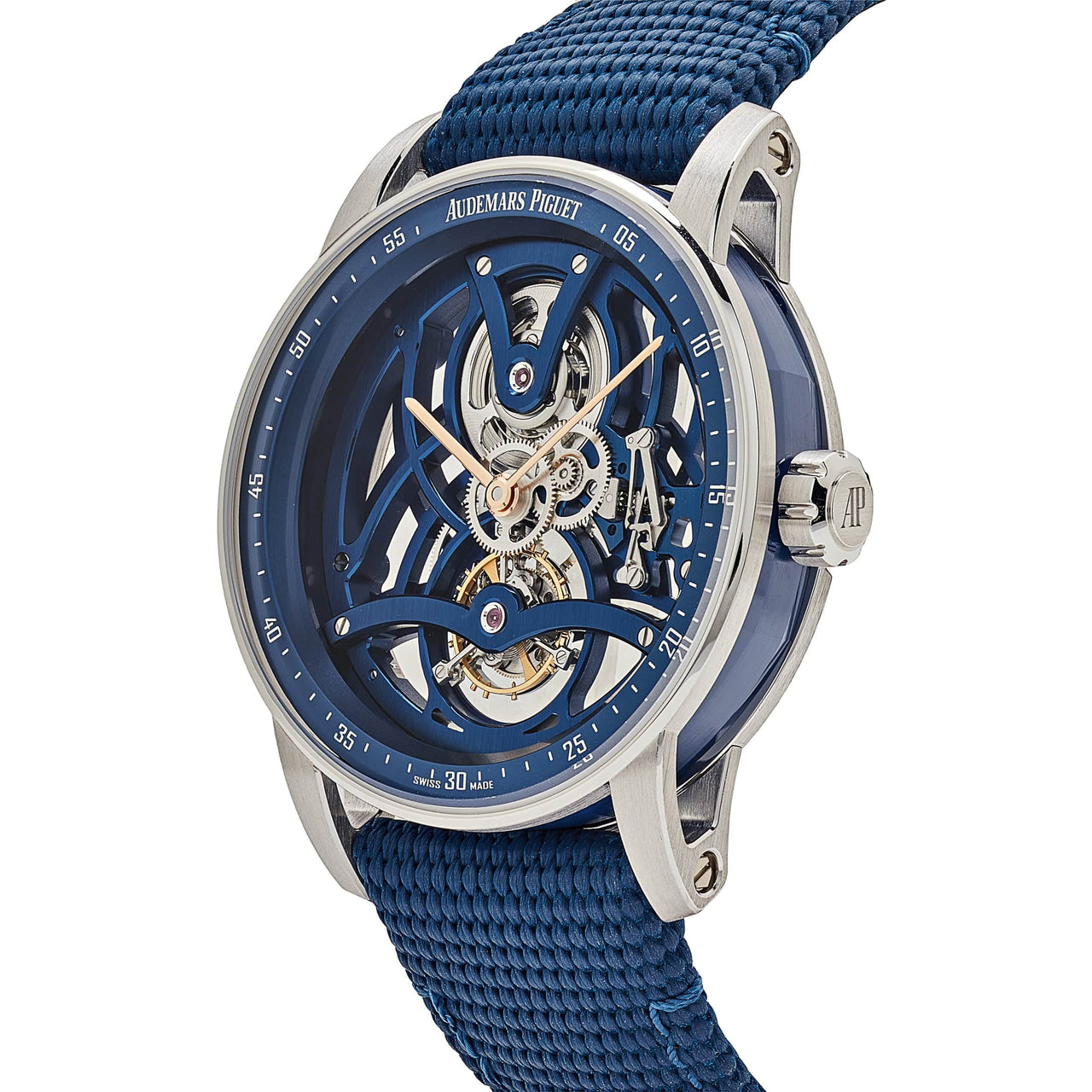 Audemars Piguet Code 11.59 Tourbillon Openworked 26600NB.OO.D346KB.01 White Gold Blue Ceramic Limited Edition