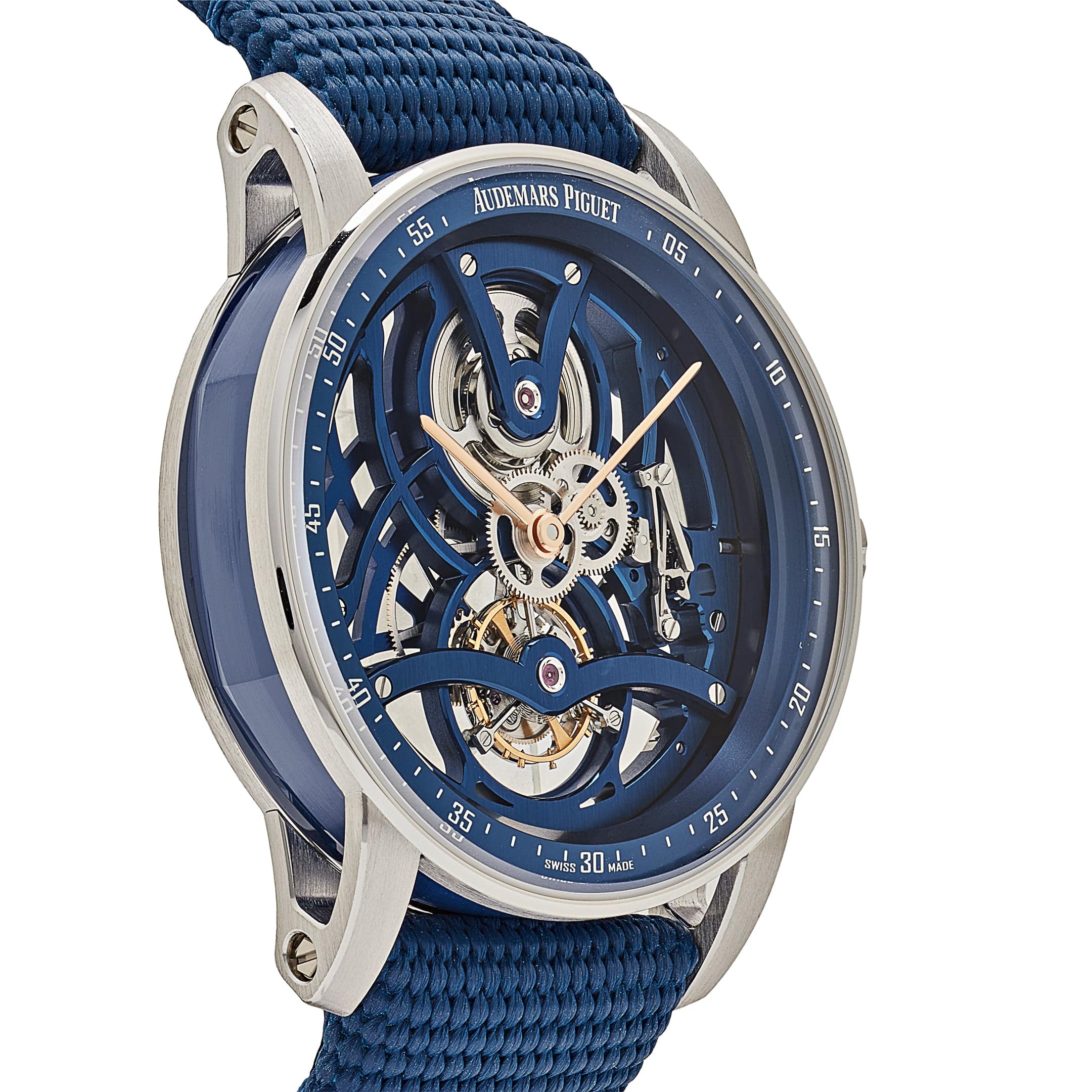 Audemars Piguet Code 11.59 Tourbillon Openworked 26600NB.OO.D346KB.01 White Gold Blue Ceramic Limited Edition