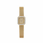 Audemars Piguet 'Ladies' Rectangle Watch Yellow Gold Champagne Diamond Dial Diamond Bezel