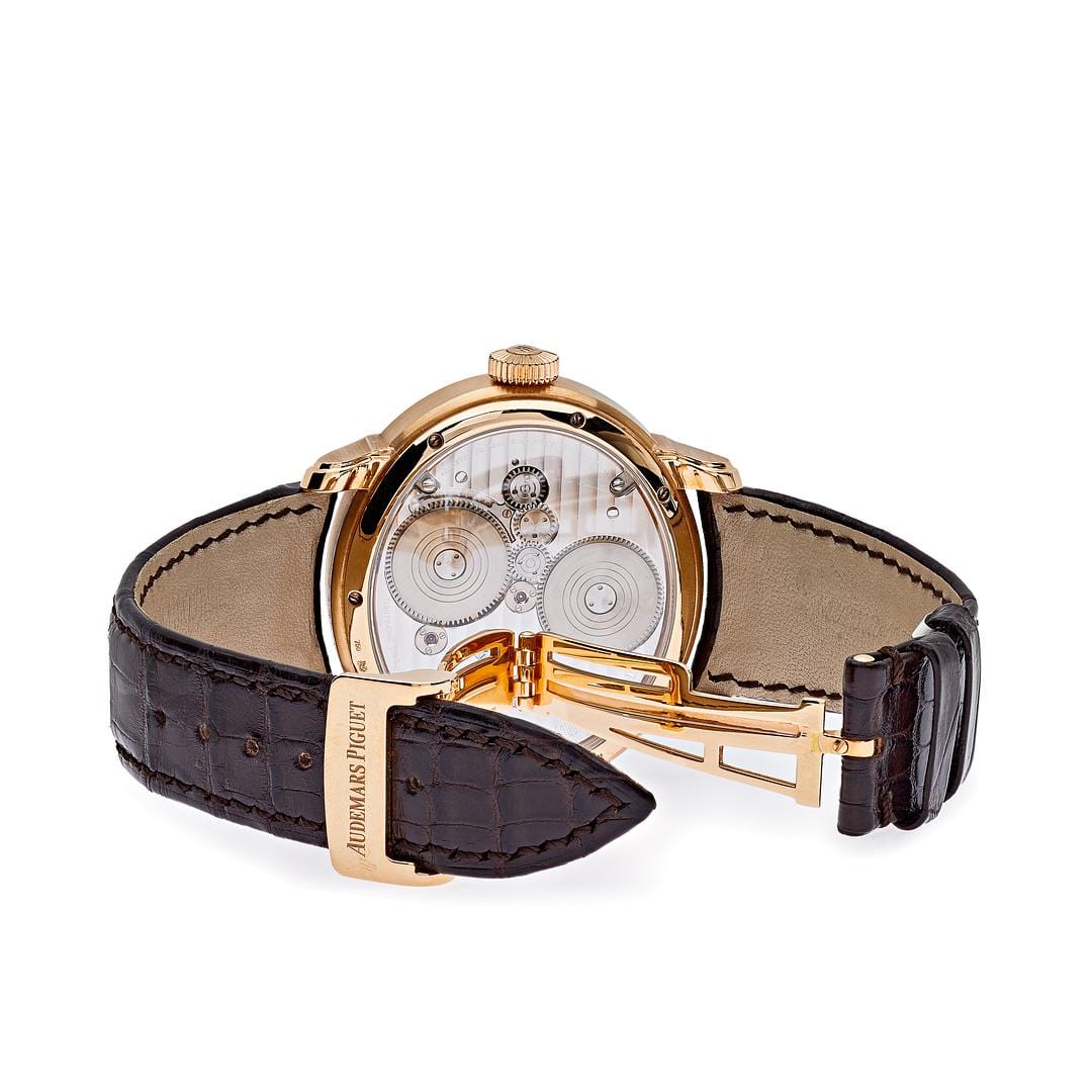 Luxury Watch Audemars Piguet Millenary Escape Manual Wind Rose Gold 26091OR.OO.D803CR.01 Wrist Aficionado