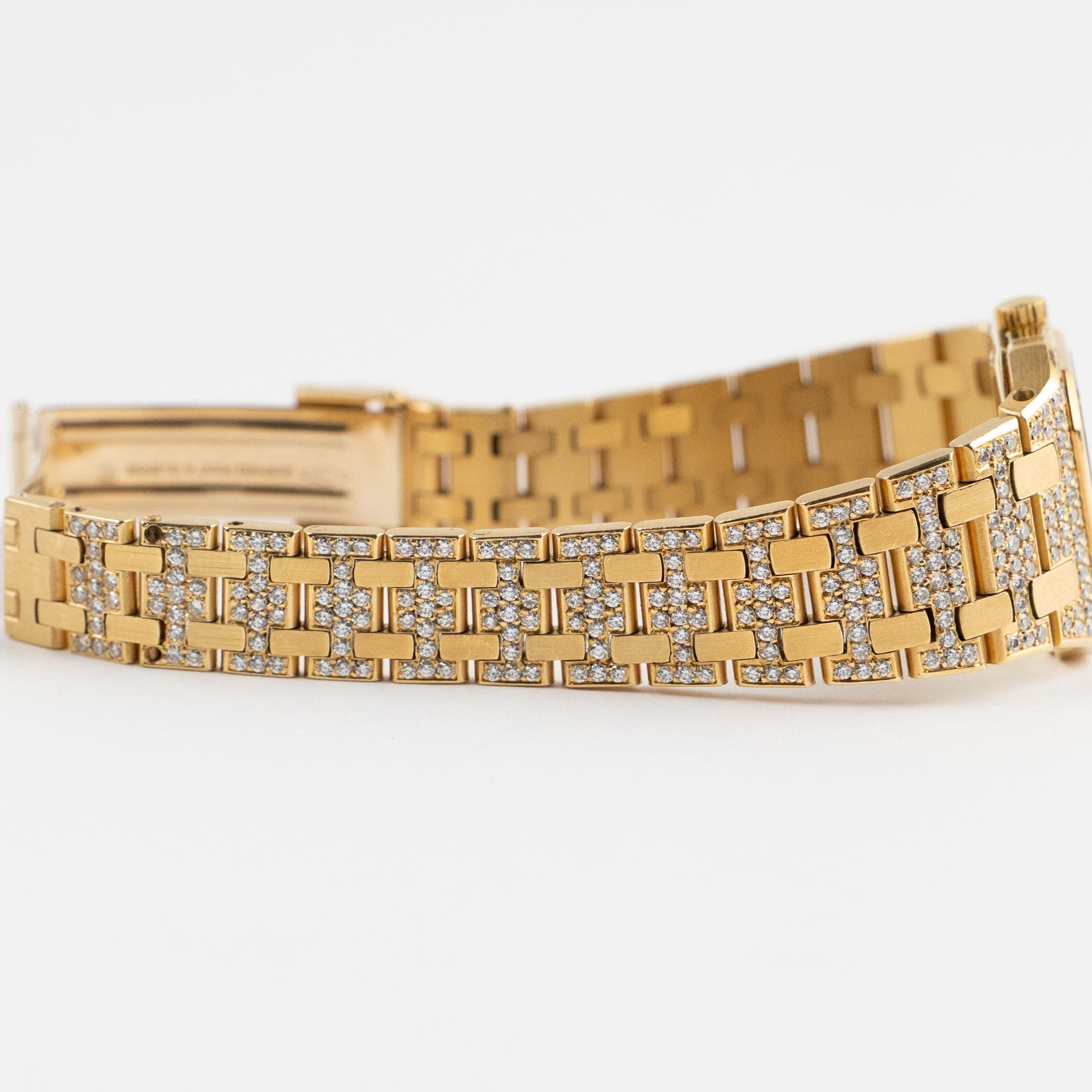 Audemars Piguet Rectangle MTA001433 Vintage 'Ladies' Yellow Gold Diamond-Set Quartz