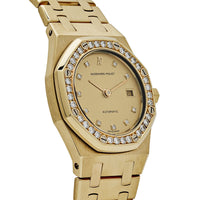 Thumbnail for Audemars Piguet Royal Oak 14587/708BA Yellow Gold Champagne Diamond Bezel Diamond Dial