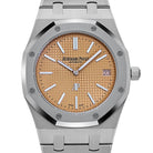 Audemars Piguet Royal Oak 15202BC.OO.1240BC.01 'Jumbo' Extra-Thin White Gold Salmon Dial (2019)
