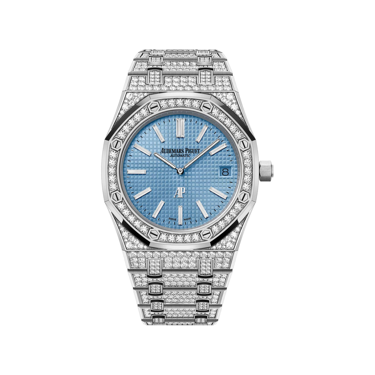 Audemars Piguet Royal Oak 15202BC.ZZ.1241BC.02 'Jumbo' Extra-Thin White Gold Light Blue Dial