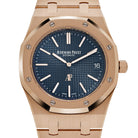 Audemars Piguet Royal Oak 15202OR.OO.1240OR.01 'Jumbo' Extra-Thin Rose Gold Blue Dial (2016)