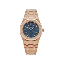 Thumbnail for Audemars Piguet Royal Oak 15202OR.OO.1240OR.01 'Jumbo' Extra-Thin Rose Gold Blue Dial (2016)