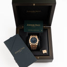 Audemars Piguet Royal Oak 15202OR.OO.1240OR.01 'Jumbo' Extra-Thin Rose Gold Blue Dial (2019)