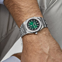 Thumbnail for Audemars Piguet Royal Oak 15202PT.OO.1240PT.01 'Jumbo' Extra-Thin Platinum Green Dial (2021)