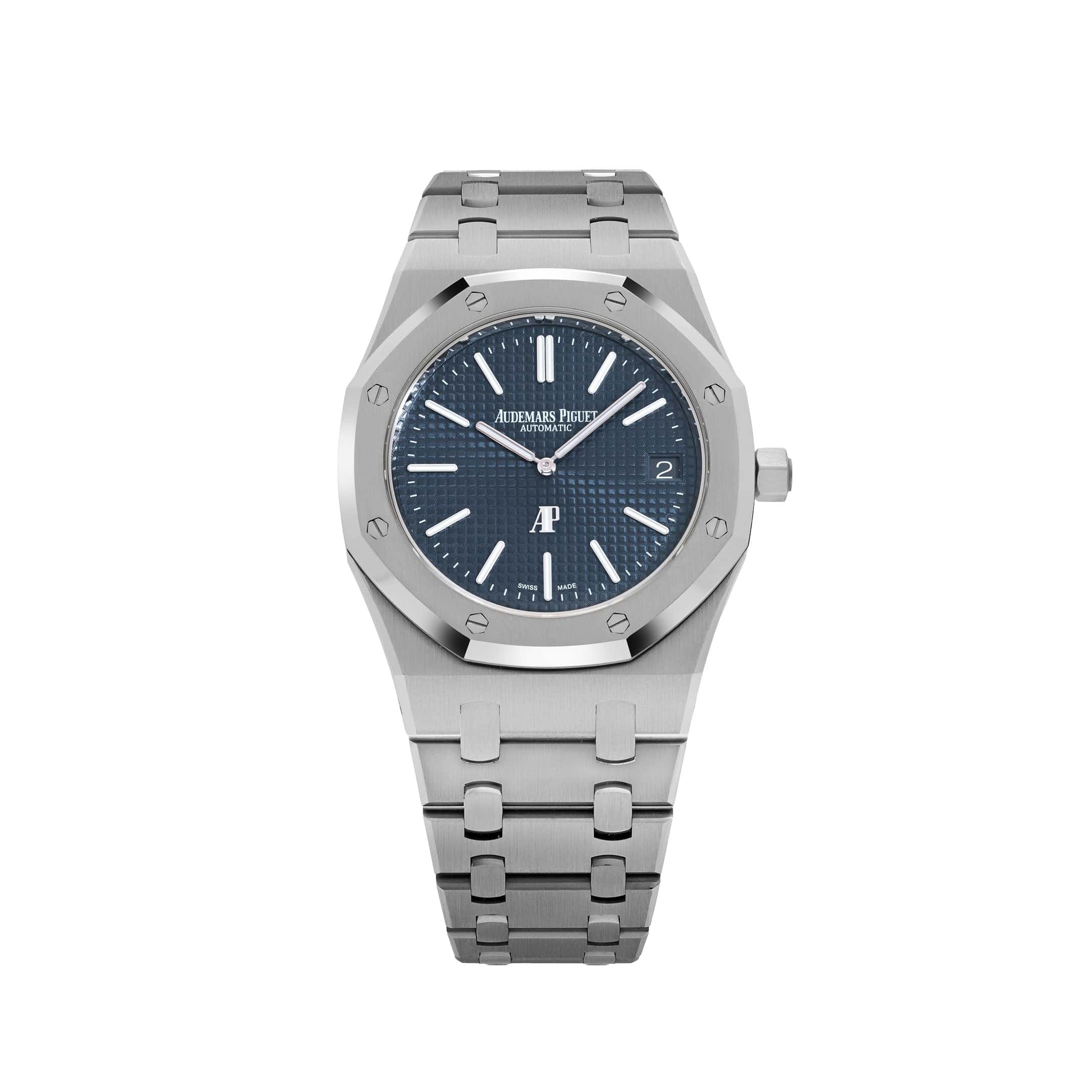 Audemars Piguet Royal Oak 15202ST.OO.1240ST.01 'Jumbo' Extra-Thin Stainless Steel Blue Dial (2020)