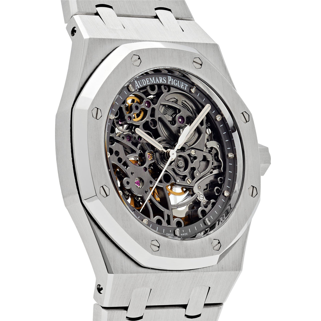 Luxury Watch Audemars Piguet Royal Oak Openworked Selfwinding 15305ST.OO.1220ST.01 Wrist Aficionado
