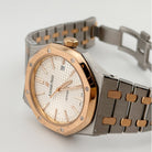 Audemars Piguet Royal Oak 15400SR.OO.1220SR.01 Stainless Steel Rose Gold White Dial (2015)