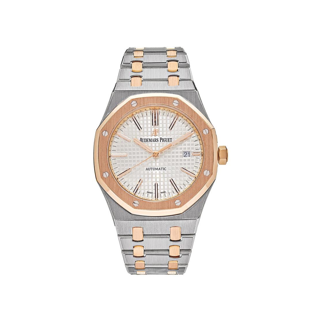 Audemars Piguet Royal Oak 15400SR.OO.1220SR.01 Stainless Steel Rose Gold White Dial
