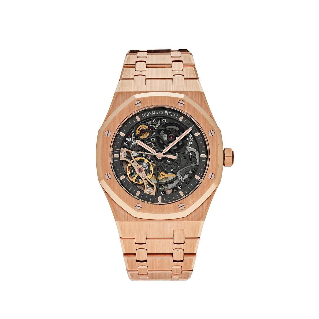 Luxury Watch Audemars Piguet Royal Oak Double Balance Wheel Openworked 15407OR.OO.1220OR.01 Wrist Aficionado