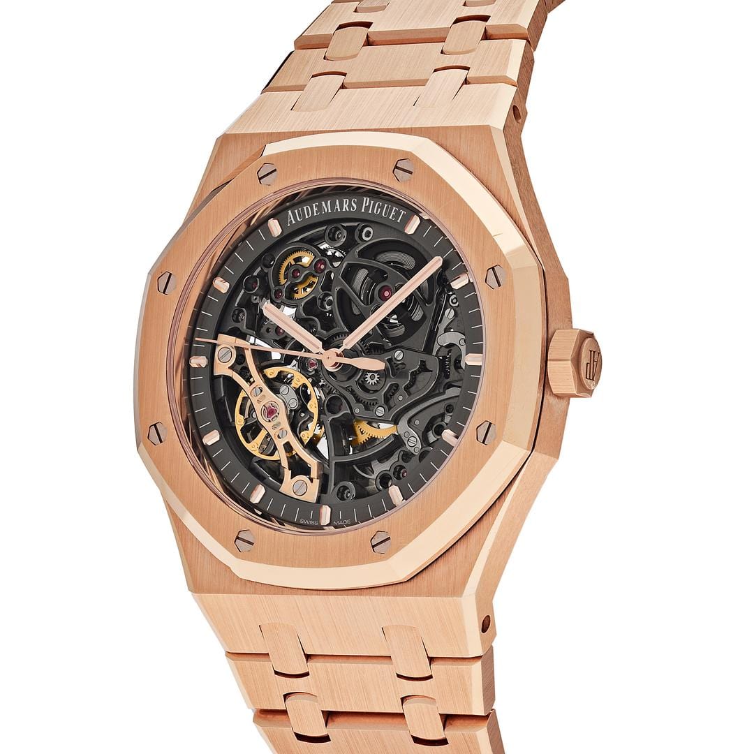 Luxury Watch Audemars Piguet Royal Oak Double Balance Wheel Openworked 15407OR.OO.1220OR.01 Wrist Aficionado