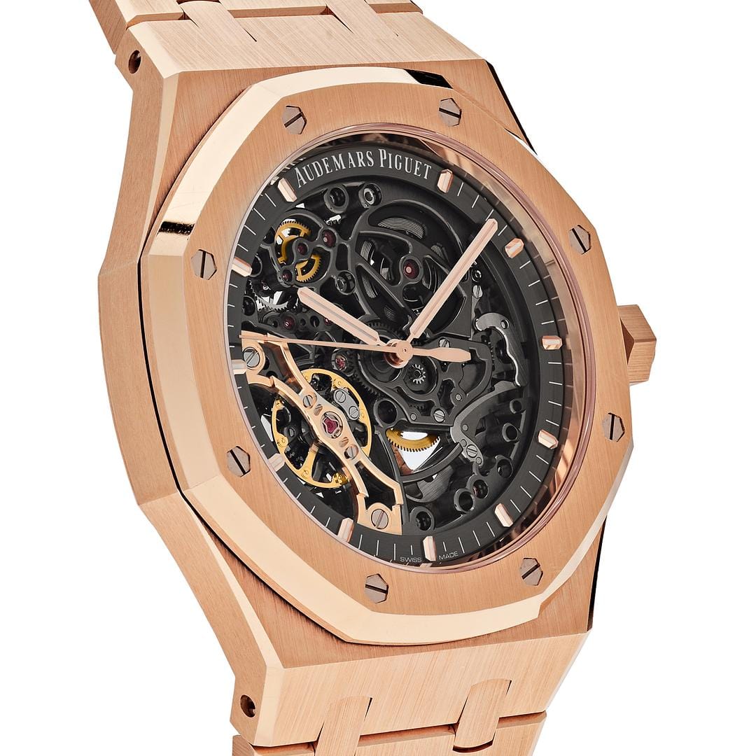 Luxury Watch Audemars Piguet Royal Oak Double Balance Wheel Openworked 15407OR.OO.1220OR.01 Wrist Aficionado