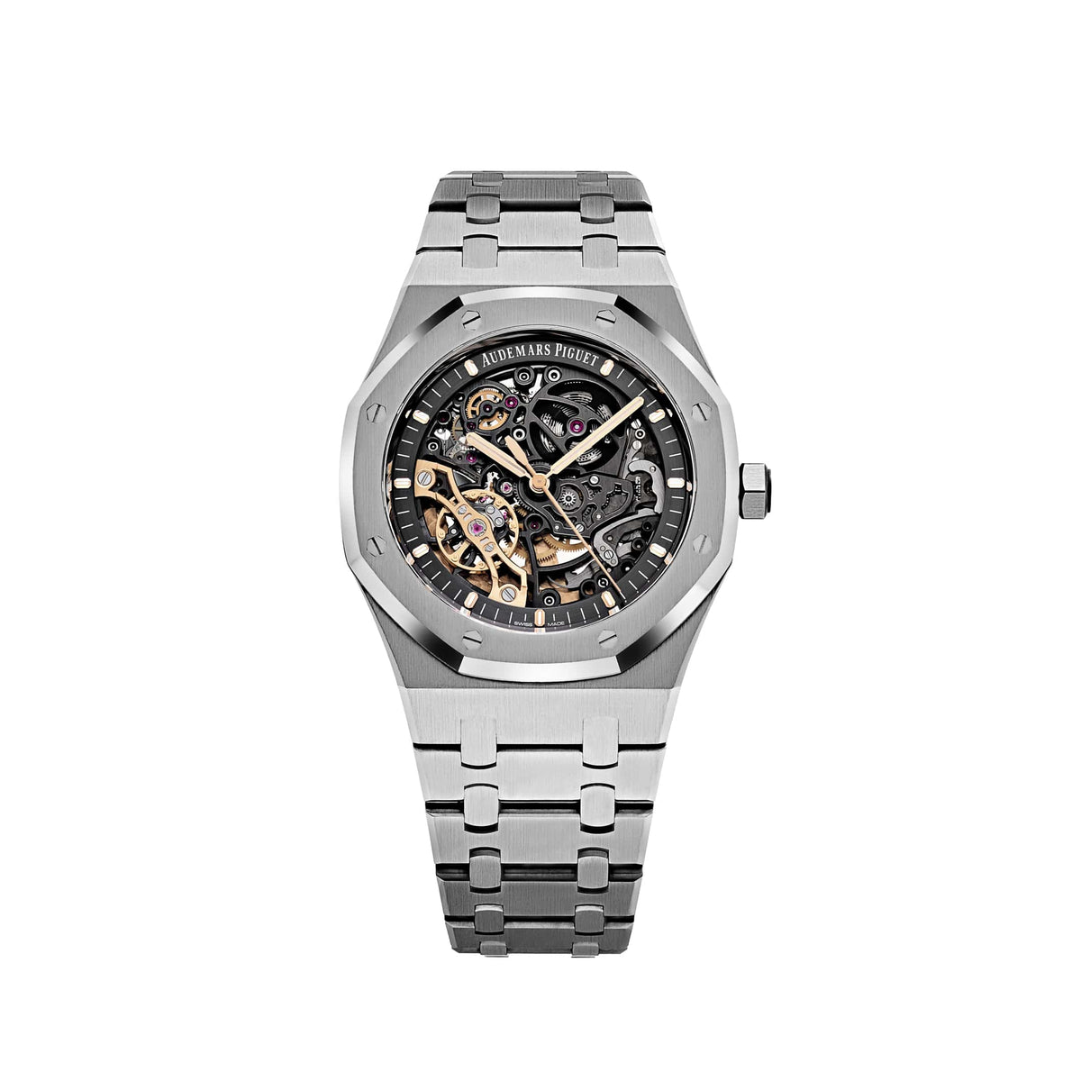 Audemars Piguet Royal Oak 15407ST.OO.1220ST.01 Double Balance Wheel Stainless Steel Openworked Dial