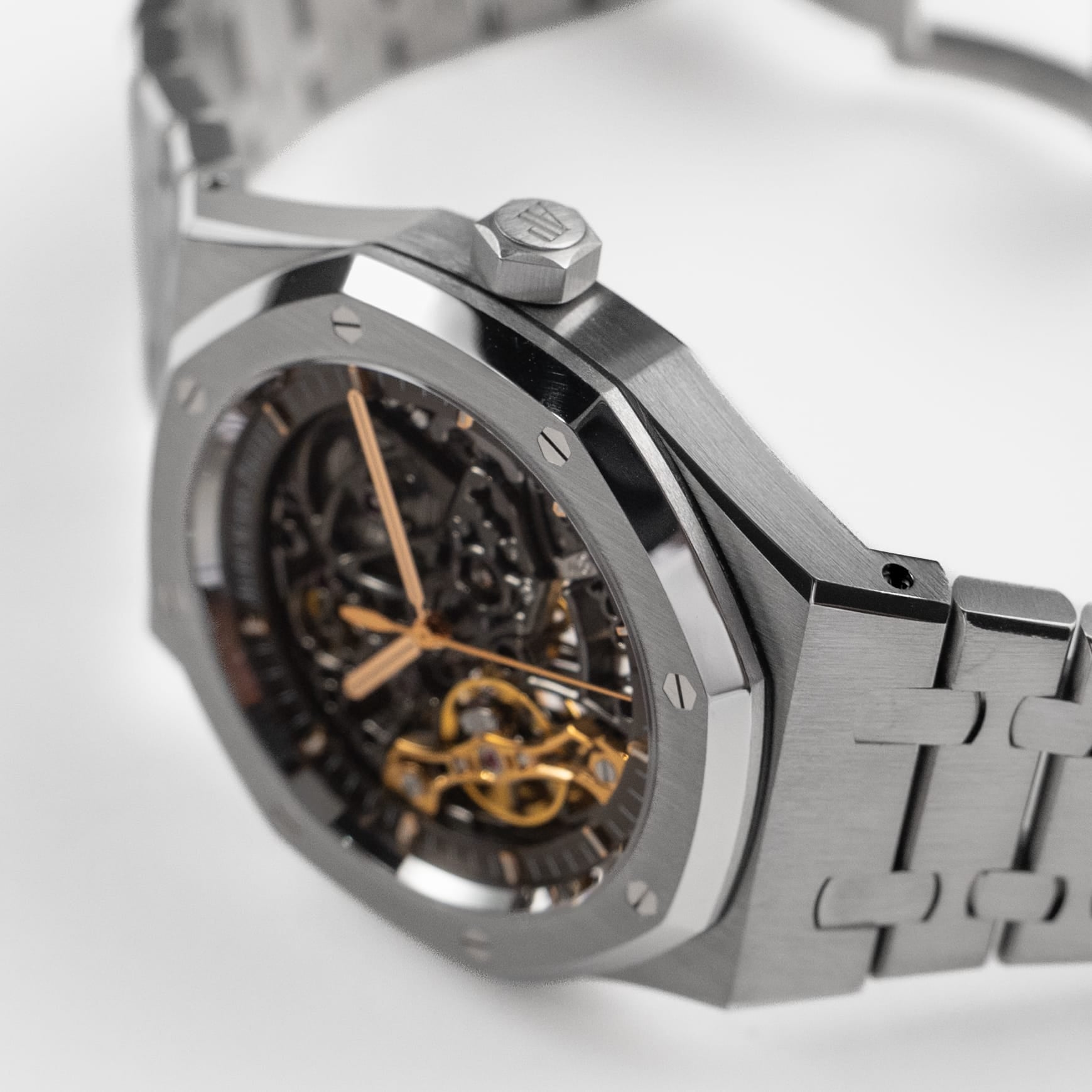 Audemars Piguet Royal Oak 15407ST.OO.1220ST.01 Double Balance Wheel Stainless Steel Openworked Dial