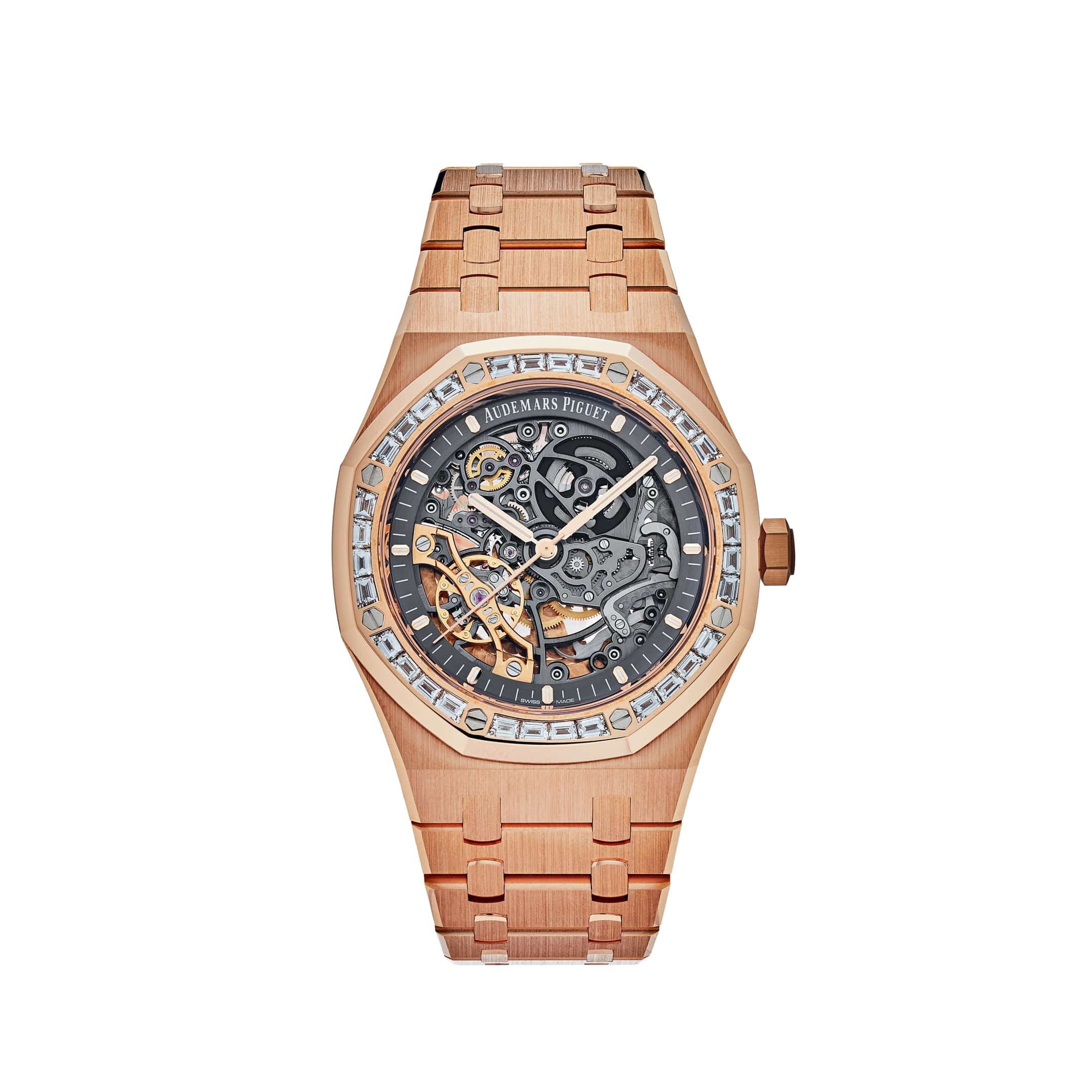 Audemars piguet royal oak openworked rose gold best sale