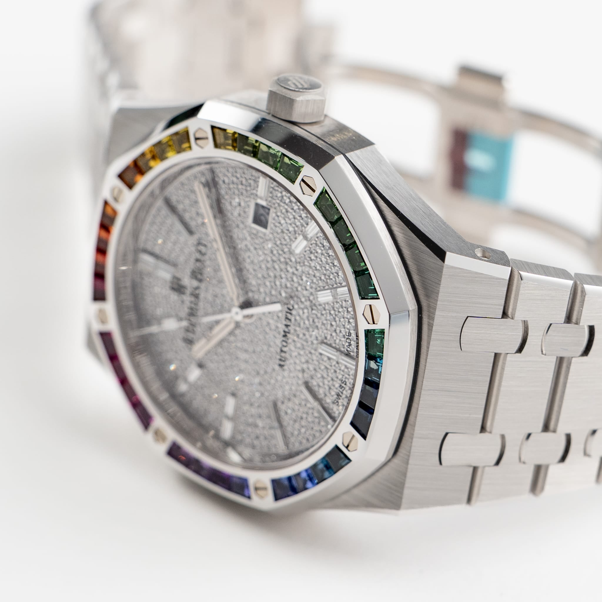 Audemars Piguet Royal Oak 15413BC.YY.1220BC.01 White Gold Rainbow