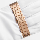 Audemars Piguet Royal Oak 15413OR.YY.1220OR.01 Rose Gold Rainbow Sapphires Bezel Diamond Dial