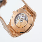 Audemars Piguet Royal Oak 15413OR.YY.1220OR.01 Rose Gold Rainbow Sapphires Bezel Diamond Dial