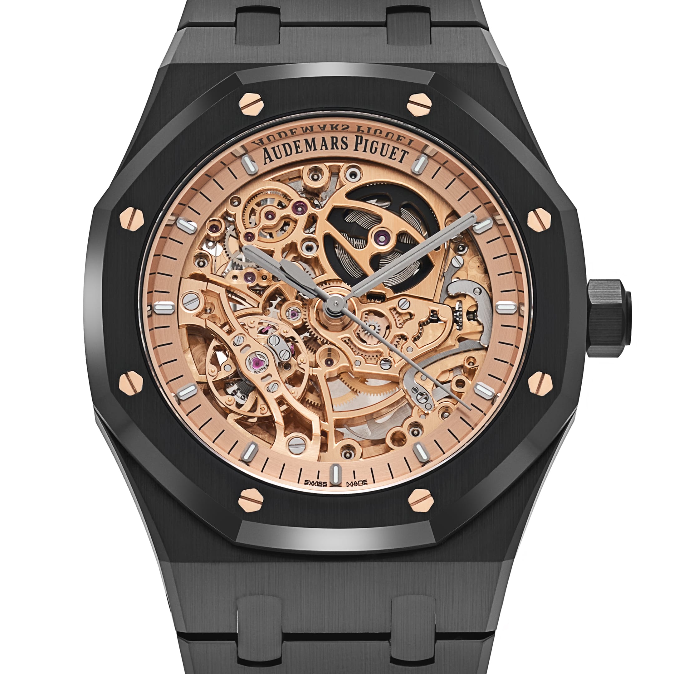 Audemars Piguet Royal Oak 15416CE.OO.1225CE.02 Double Balance Wheel Black Ceramic Openworked Dial Limited Edition of 150
