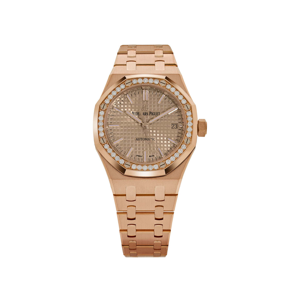 Audemars Piguet Royal Oak 15451OR.ZZ.1256OR.03 'Ladies' Rose Gold Diamond Bezel (2019)