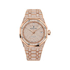 Audemars Piguet Royal Oak 15452OR.ZZ.1258OR.02 'Ladies' Rose Gold Diamond Dial Diamond Bezel