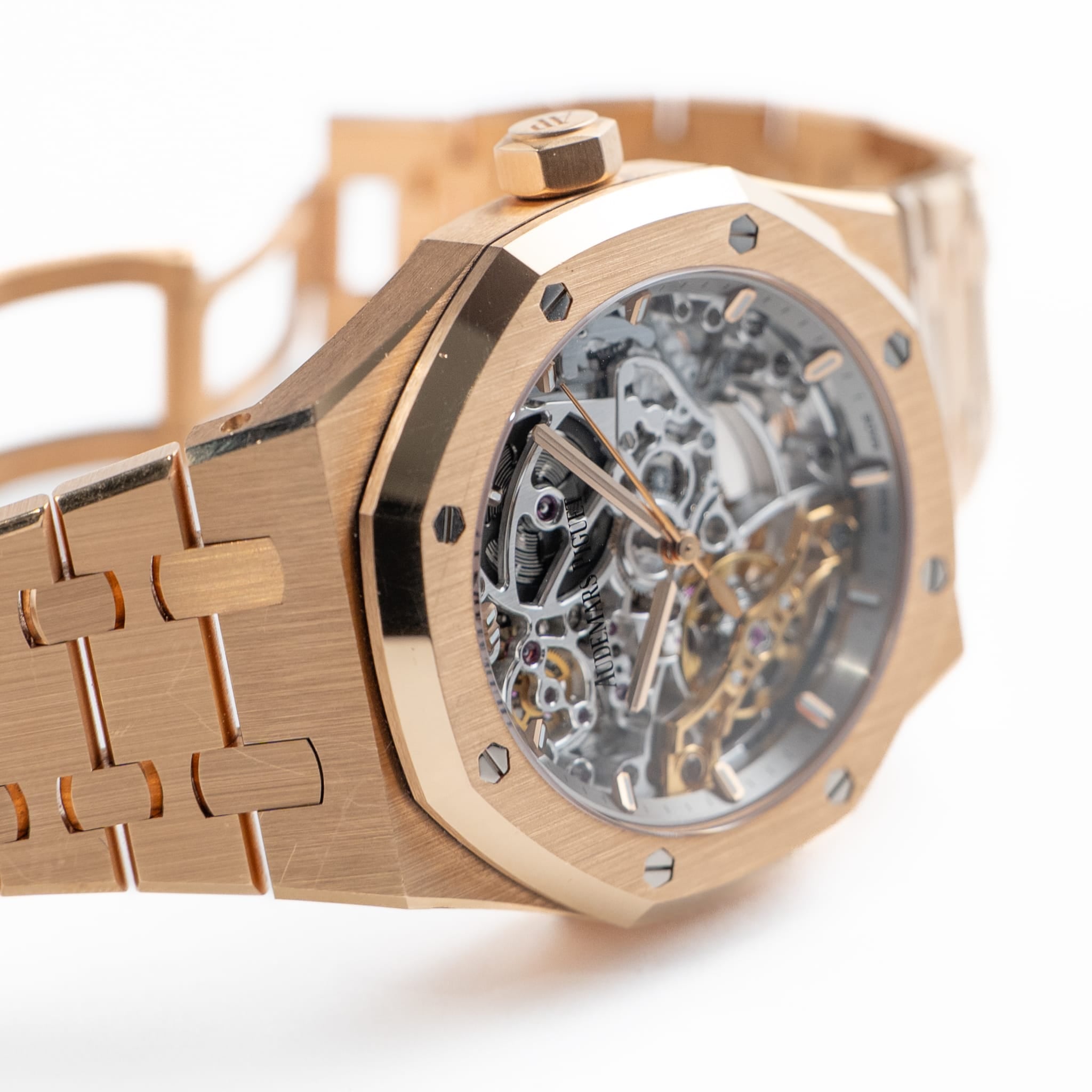 Audemars Piguet Royal Oak 15467OR.OO.1256OR.01 Double Balance Wheel Openworked Rose Gold