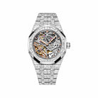 Audemars Piguet Royal Oak 15469BC.ZZ.1260BC.01-A Double Balance Wheel White Gold Openworked Dial Diamond Bezel