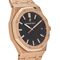 Thumbnail for Luxury Watch Audemars Piguet Royal Oak Selfwinding Rose Gold Black Dial 41mm 15500OR.OO.1220OR.01 Wrist Aficionado