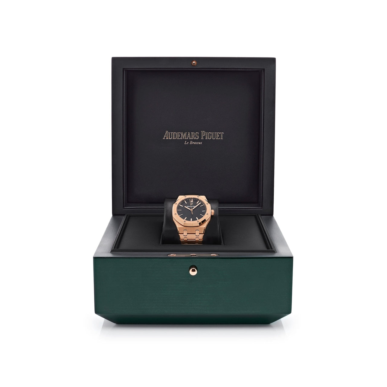 Luxury Watch Audemars Piguet Royal Oak Selfwinding Rose Gold Black Dial 41mm 15500OR.OO.1220OR.01 Wrist Aficionado