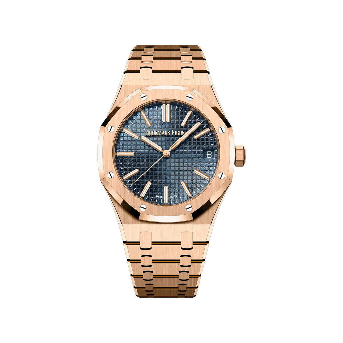 Audemars Piguet Royal Oak 15510OR.OO.1320OR.01 '50th Anniversary' Rose Gold Blue Dial