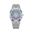 Audemars Piguet Royal Oak 15512BC.ZZ.1322BC.01 '50th Anniversary' White Gold Blue Diamond Sapphire Dial Diamond Bezel