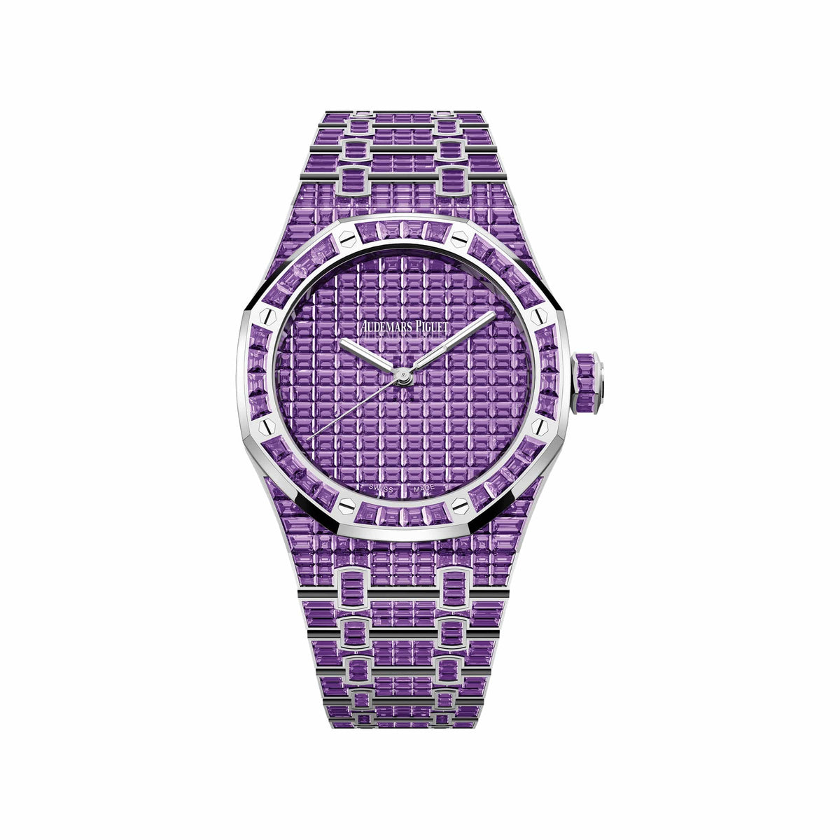 Audemars Piguet Royal Oak 15514BC.AY.1284BC.01 Amethyst '50th Anniversary' White Gold Amethyst Purple Dial